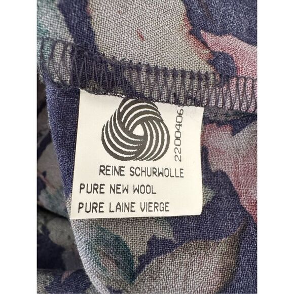 Geiger Australia wool women’s large leaves long sleeve vintage button up shirt - Picture 4 of 6